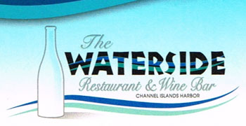 The Waterside Restaurant and Wine Bar Logo - Channel Islands Harbor - Oxnard. We take the utmost pride in our extensive selection of wines, and we are confident that our selections and pairings can satisfy the most discriminating palate.